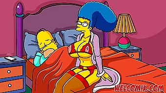 만화 복수: The Simpsons에서 여러 남자들과의 마르기의 정사