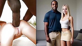 Interracial-Anal-3D mit einem riesigen Cumshot auf dem Hintern einer schönen Ehefrau!