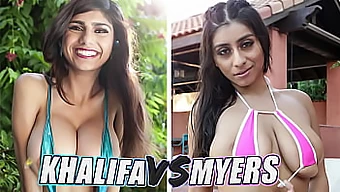 Mia Khalifa i Violet Myers biorą udział w gorącej sesji analnej.