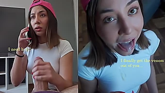 Young Latina stepsister saves brother's manhood from fictional spider bite in steamy homemade video